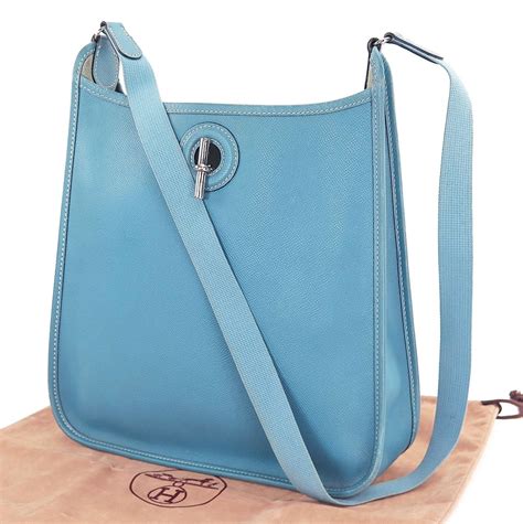 hermes shoulder bag blue